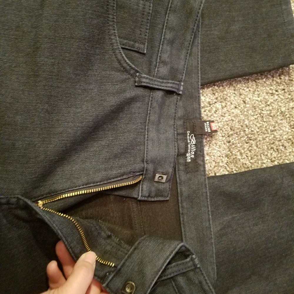 Weather-proof black jeans